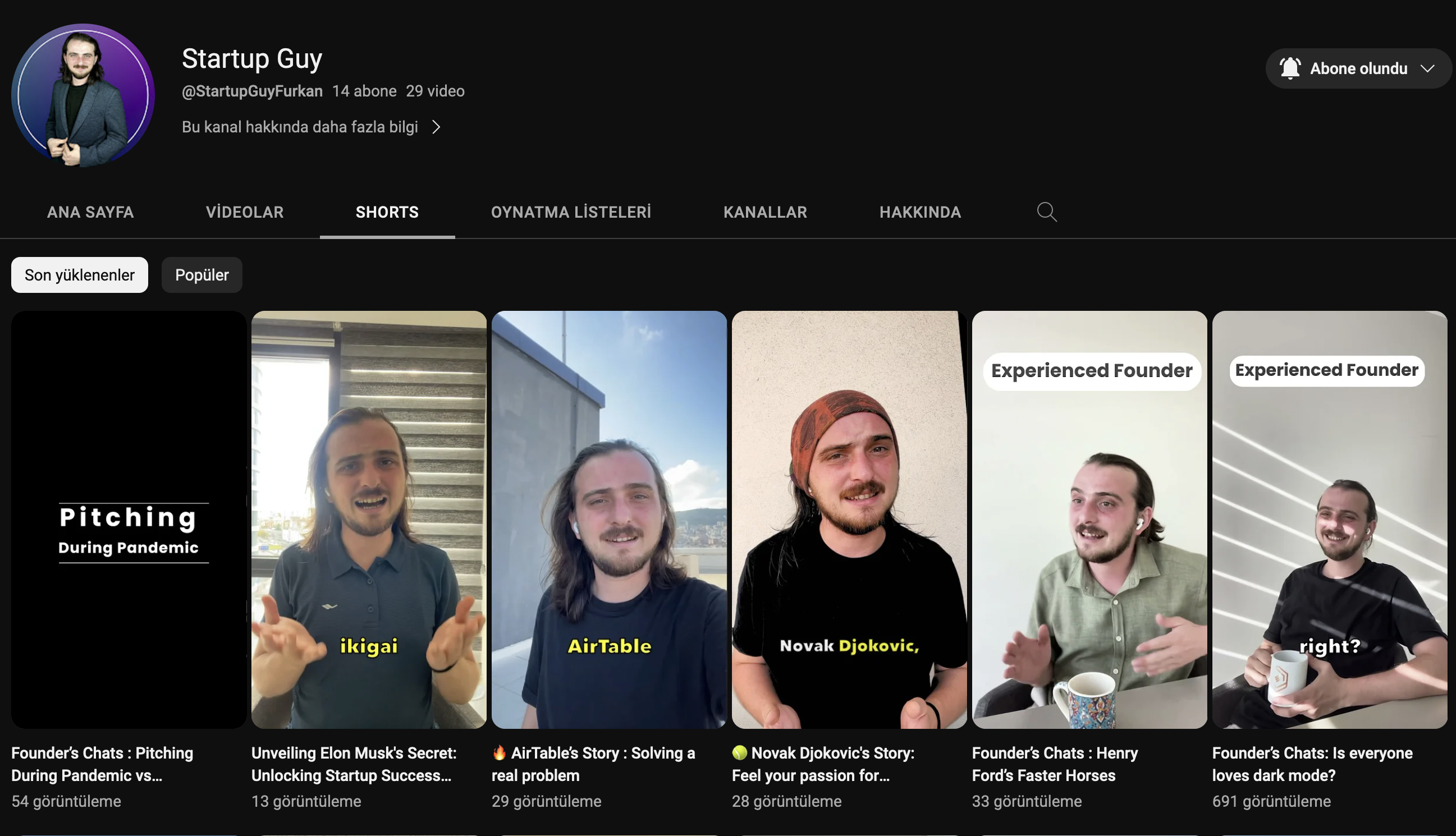 Youtube @startupguy